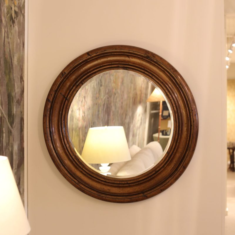 Alder & Co Beveled Round Mirror